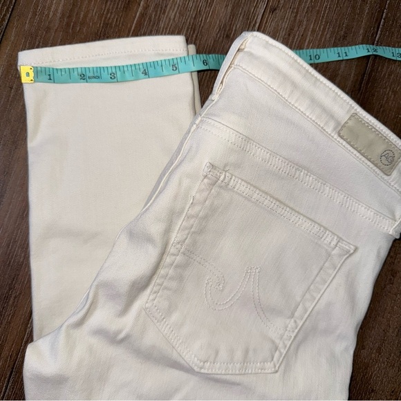 AG The Prima Ankle Jean Cream Slim Low Rise - Picture 3 of 11